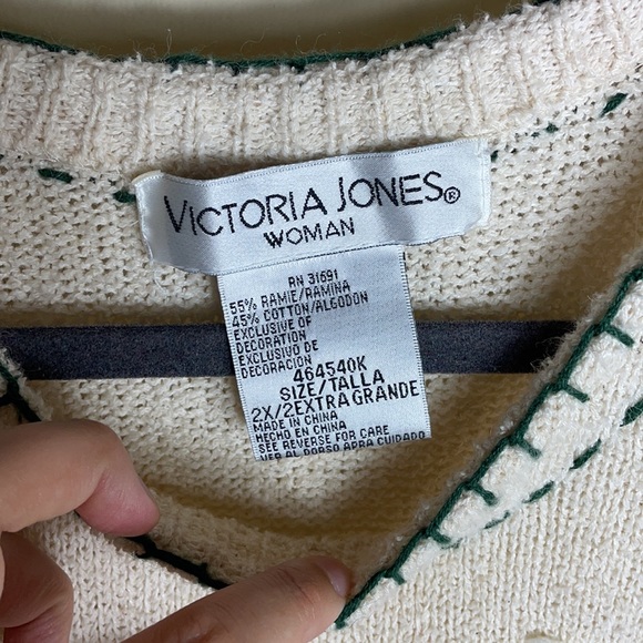 Vintage 80s Ugly Christmas Sweater - Picture 3 of 4